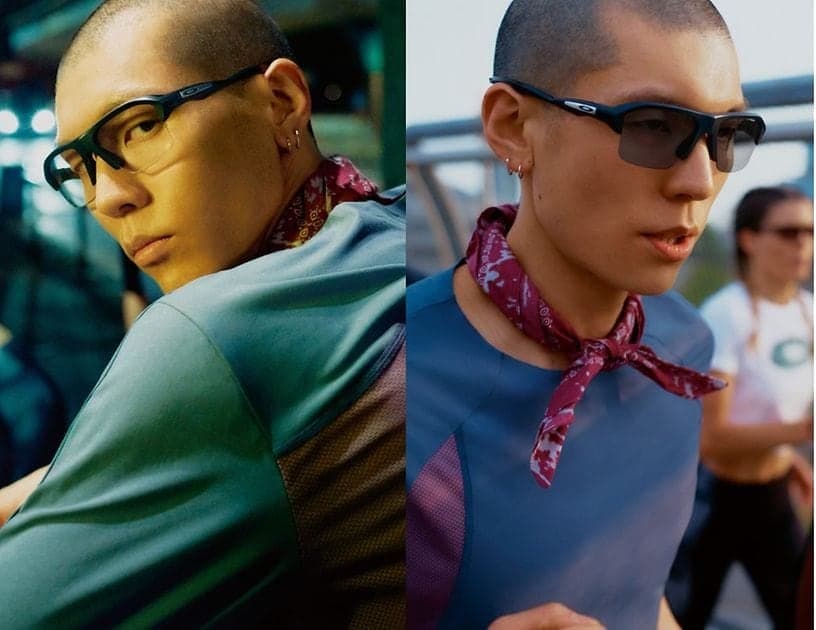 Sporter met een Oakley zonnebril